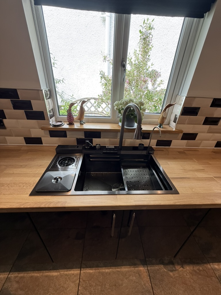 Stone-effect worktop installed in a Torbay kitchen